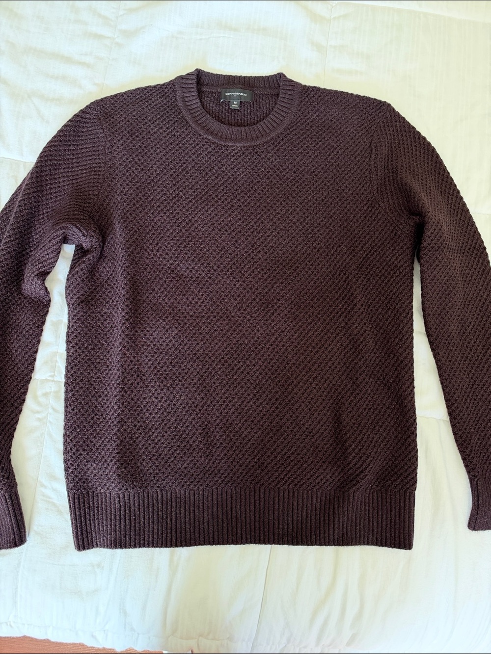 Banana Republic Men's Crewneck Sweater - Deep Chocolate Brown